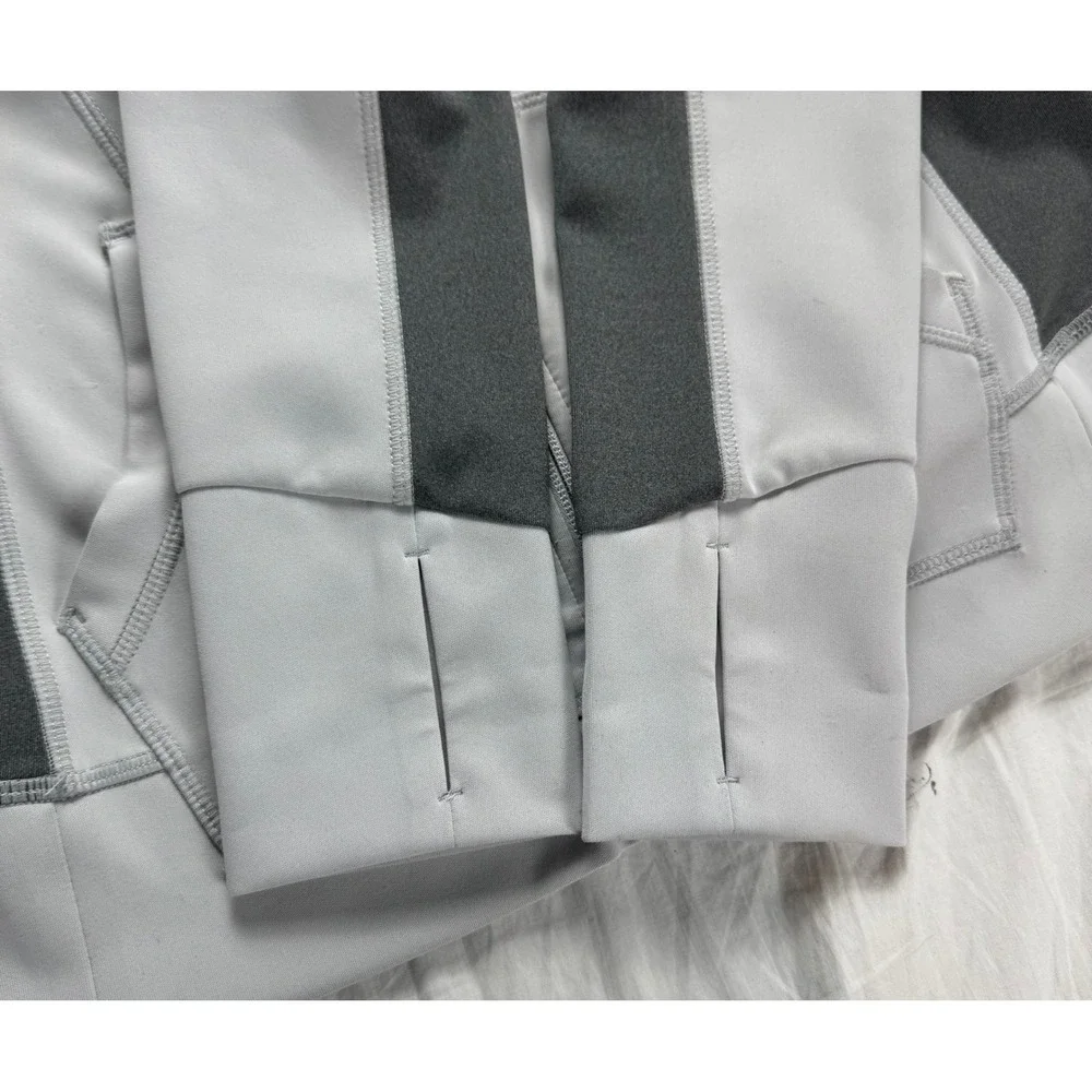 Athleta Women's Gray Full Zip‎ Hooded Athletic Jacket Size S
